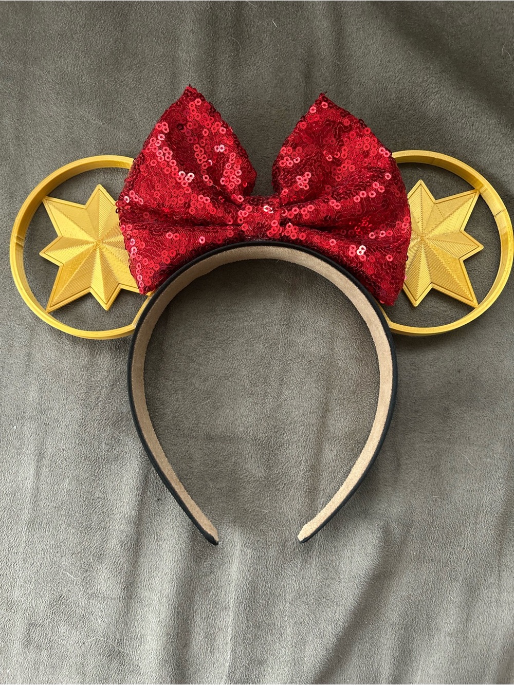 Captain Marvel Sequin Minnie Mouse Ears